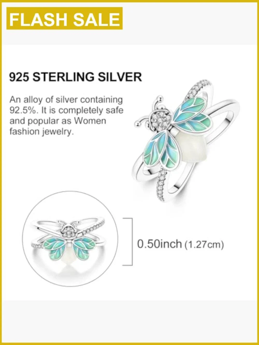 925 Sterling Silver Cubic Zirconia Eternity Band Stackable Ring
